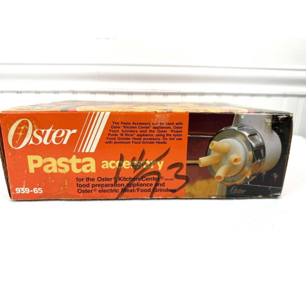 Vintage OSTER Kitchen Center Pasta Accessory Kit 939-65 Also Fits OSTER Grinder - Picture 8 of 11